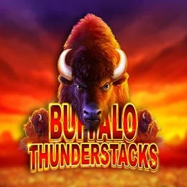 Buffalo Thunderstacks slot visual from Amatic Industries available on crystal-roll-casino.net