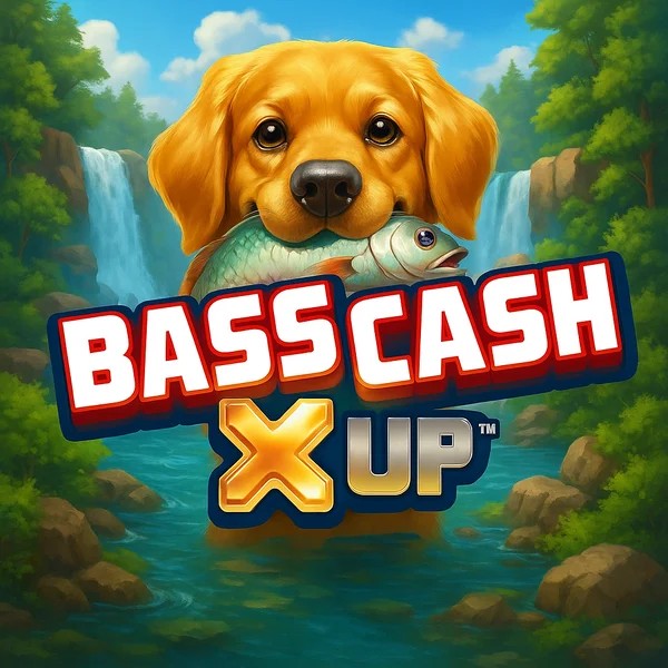Bass Cash X UP logo by Alchemy Gaming Crystal Roll Casino