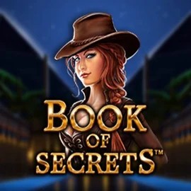 Book of Secrets slot logo by SYNOT Games at Crystal Roll Casino