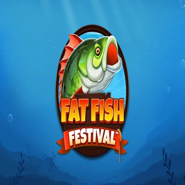 Fat Fish Festival slot logo by Wishbone Games at Crystal Roll Casino