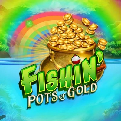 Fishin Pots Of Gold logo by Gameburger Studios at Crystal Roll Casino