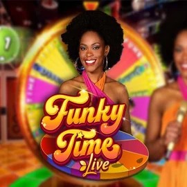 Funky Time logo – Live Casino by Evolution at Crystal Roll Casino