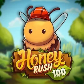 Slots logo of Honey Rush 100 from Play’n GO at Crystal Roll Casino