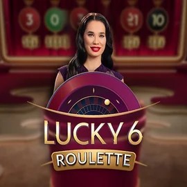 Official Live Casino logo: Lucky 6 Roulette by Pragmatic Play at Crystal Roll Casino