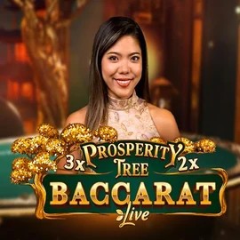Official Live Casino logo: Prosperity Tree Baccarat by Evolution at Crystal Roll Casino