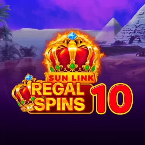 Regal Spins 10 logo by PatePlay Crystal Roll Casino