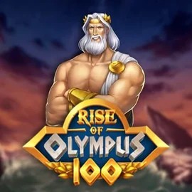 Rise of Olympus 100 slot logo by Play’n GO at Crystal Roll Casino