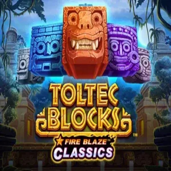 Slots logo of Fire Blaze: Toltec Blocks from Rarestone Gaming at Crystal Roll Casino