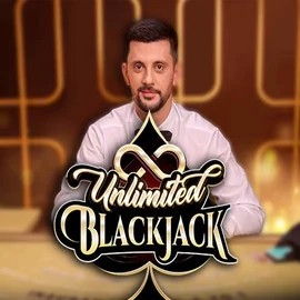 Unlimited Blackjack slot visual from Ezugi available on crystal-roll-casino.net
